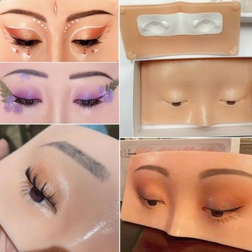 Силиконовая доска для упражнений для макияжа лица.