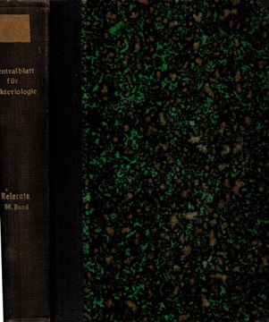 ZENTRALBLATT FUR BAKTERIOLOGIE, PARASITENKUNDE 96