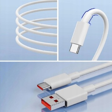 БЫСТРОЕ СЕТЕВОЕ ЗАРЯДНОЕ УСТРОЙСТВО USB C 120 Вт + КАБЕЛЬ 1 М ДЛЯ XIAOMI 13/12T/11T Pro/12