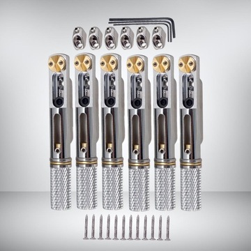 Набор запасных частей для металлического 6-струнного гитарного моста для безголового Ar