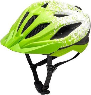 KED Street Jr. Pro dziecięcy kask rowerowy matowy zielony/biały r. S 49-55