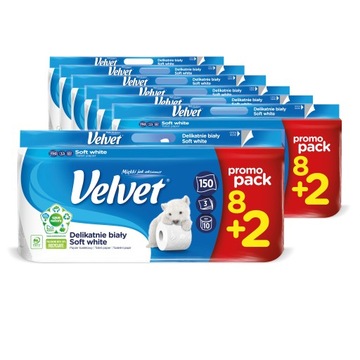 Velvet papier toaletowy Delikatnie Biały 7x 8 2