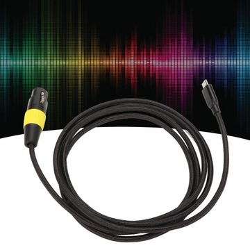 Кабель XLR — USB C, гибкий штекер типа C — XLR