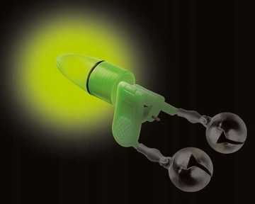 ZESTAW 4x SYGNALIZATOR WĘDKE SZCZYTÓWKĘ DZWONEK ŚWIETLIK + DIODA LED FEEDER