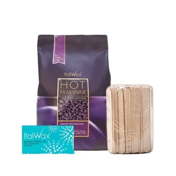ITALWAX ZESTAW TWARDY WOSK 1 KG DEPILACJA TALK