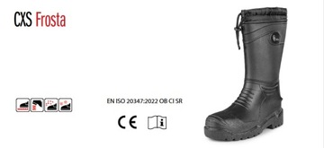 OCIEPLANE ZIMOWE GUMOWCE KALOSZE CXS FROSTA r. 40