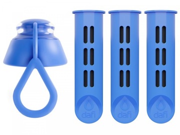 Бутылка Dafi Solid 0,5л сапфир + 7 фильтров для бутылок Dafi Soft и Solid