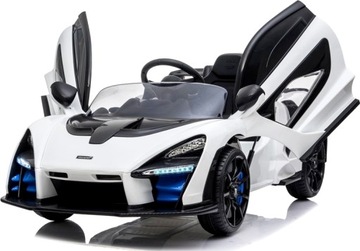 MCLAREN БЕЛЫЙ АВТОМОБИЛЬ С АККУМУЛЯТОРОМ 12V 2x45W ПУЛЬТ ДИСТАНЦИОННОГО УПРАВЛЕНИЯ