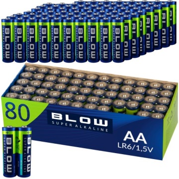 Sada 80 Tužkové Baterie baterií Blow Aa LR6 R6