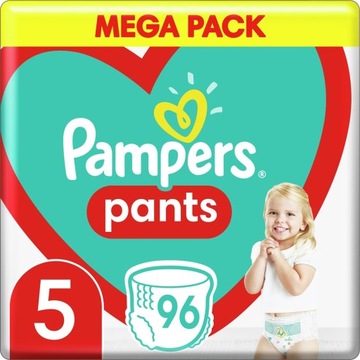 PAMPERS Pieluchomajtki Pants rozmiar 5, 96szt