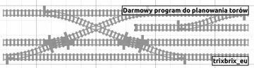 Duża zwrotnica Lewa R104 do Lego 60197 60198 60205