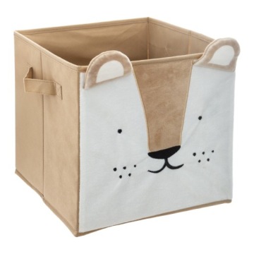 Коробка для стелажа Лев коричневі 29x29x29 см квадрат