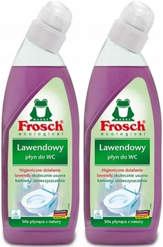 FROSCH Płyn do czyszczenia WC i toalety zestaw LAWENDA EKO 2x750ml