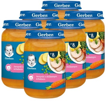 Nestlé Gerber jarzynki z delikatnym schabem po 8 miesiącu 190 g