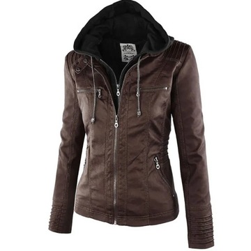 Winter Faux Leather Jacket Women Casual Basic Coat