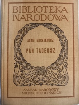 Pan Tadeusz Mickiewicz BN 1962r