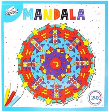 MANDALA KOLOROWANKA MALOWANKA ANTYSTRESOWA DZIECI