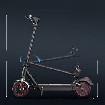 Электрический самокат iScooter i10 MAX 1000 Вт, 18 Ач, 10 дюймов, складной