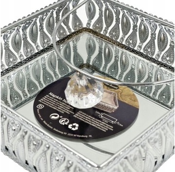 ПОДНОСНИК ДЛЯ САЛФЕТНИЦ GLAMOUR Crystal Mirror