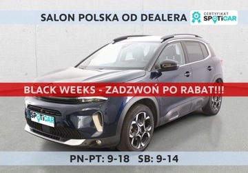 Citroen C5 Aircross SUV Facelifting 1.5 BlueHDi 131KM 2023 Citroen C5 Aircross 2023 Gwarancja Od RiA 1.5 Diesel 130KM