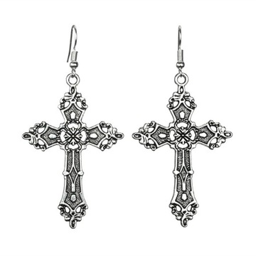 Cross Earrings for Women Baroque Goth Gothic