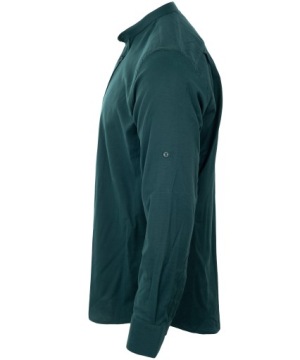 РУБАШКА МУЖСКАЯ, хлопок, ЗЕЛЕНЫЙ ВОРОТНИК-СТОЙКА, 3XL REGULAR VIADI POLO