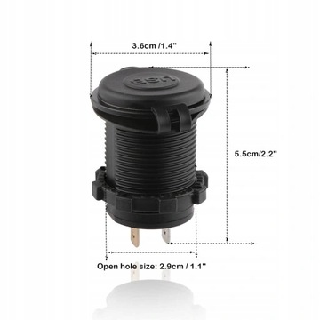 АВТОМОБИЛЬНОЕ ЗАРЯДНОЕ УСТРОЙСТВО 2x USB 3.1A 12-24В