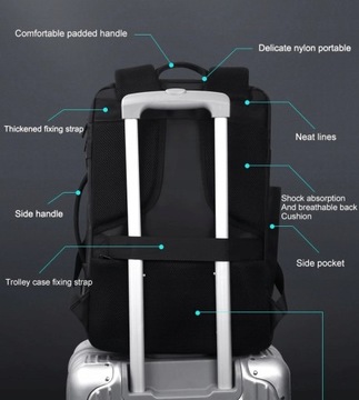 FRN 8263 рюкзак для ноутбука 17,3, ручная кладь USB