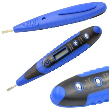 PRÓBNIK NAPIĘCIA TESTER MIERNIK LED LCD 12-220V