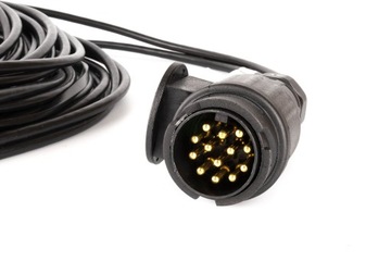 Kabel do przyczepki 13 pin 7 m - wtyczka 13-PIN bajonet 5-PIN Mantes