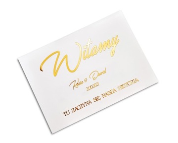 Ślub Wesele tablica powitalna gości TAB-1ZP