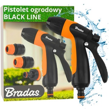 Pistolet Do Podlewania Zraszacz Ogrodowy Regulowany Zestaw Złączki 1/2 5/8