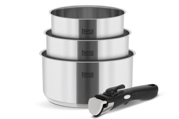 Garnek tradycyjny TEESA COOK EXPERT SINGLE HAND 7 l