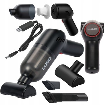 АВТОМОБИЛЬНЫЙ ПЫЛЕСОС АККУМУЛЯТОРНЫЙ РУЧНОЙ HEPA HEPA 60 Вт 4,5 кПа 7,4 В 4000 мАч USB