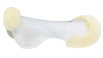 YORK podkładka żelowa Transparentna z futrem Owczym