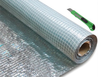 FOLIA DACHOWA PAROIZOLACYJNA ALUMINIOWA ZBROJONA SECCO ALU 110g - 22,5m²
