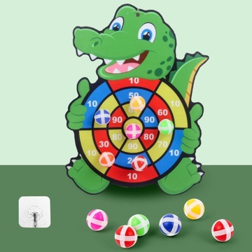 2 классические игрушки-мишени, липкий мяч, настольная игра, семейная спортивная игра