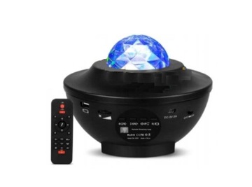 LAMPA PROJEKTORA LED MUZYKA GWIAŹDZISTE NIEBO USB