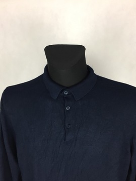 River Island dzianinowe polo longsleeve L *PW384*