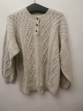 HILDA BOY SWETER M\L SWETR WEŁNIANY NORWESKI