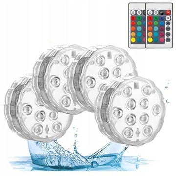 4X LAMPA DO BASENU PODWODNE BASENOWA LED Z PILOTEM
