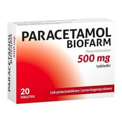 PARACETAMOL BIOFARM 500MG 20 TABLETEK