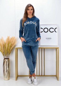 WE342, L/XL, МОДНЫЙ КОМПЛЕКТ ВЕЛЮРОВОГО СПОРТИВНОГО КОМПЛЕКСА