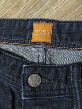 HUGO BOSS ORANGE męskie jeansy spodnie granat_ 31/34