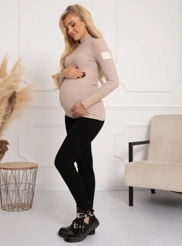 ЛЕГГИНСЫ ДЛЯ беременных из хлопка в рубчик, ЧЕРНЫЕ, 6XL