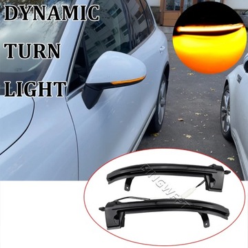 Dynamiczny kierunkowskaz LED w lusterku do VW Touareg II 10 - 18