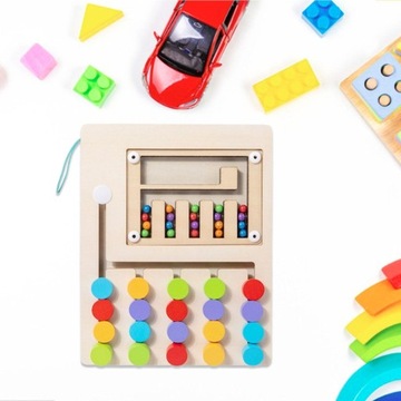 Слайд-головоломка «Сопоставление цветов» для развития мелкой моторики, головоломки «5 цветов»