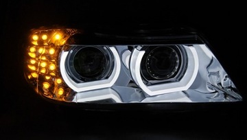 SVĚTLA BMW E90 E91 09-11 DEN RINGY 3D LED XENON