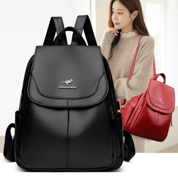 КОЖАНЫЙ РЮКЗАК КОЖАНАЯ СУМКА ЖЕНСКАЯ СУМКА ВМЕСТИТЕЛЬНЫЙ СТИЛЬНЫЙ РЮКЗАК