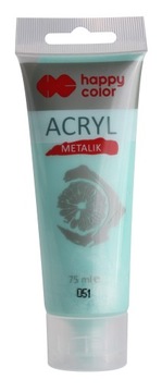 FARBY AKRYL 75ML HAPPY COLOR METALIK 051 ZIELONY
